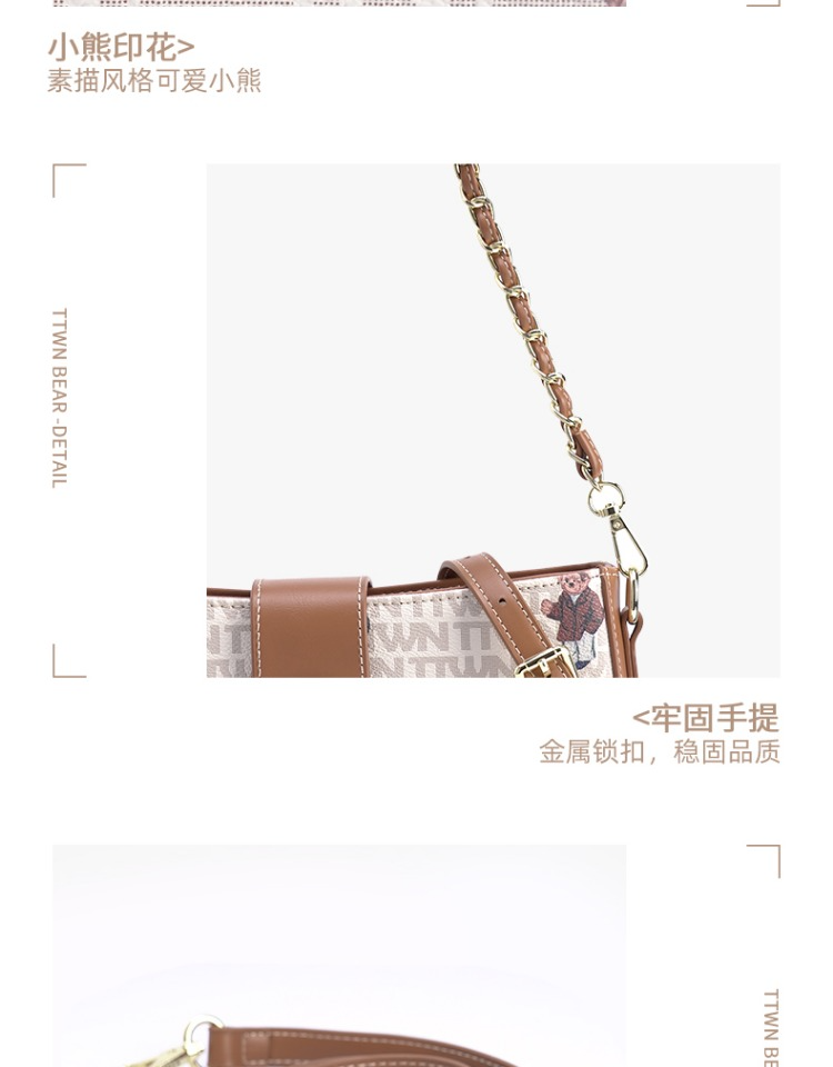 Túi xách TN1095 nữ đeo chéo, đeo vai TTWN BEAR chính hãng