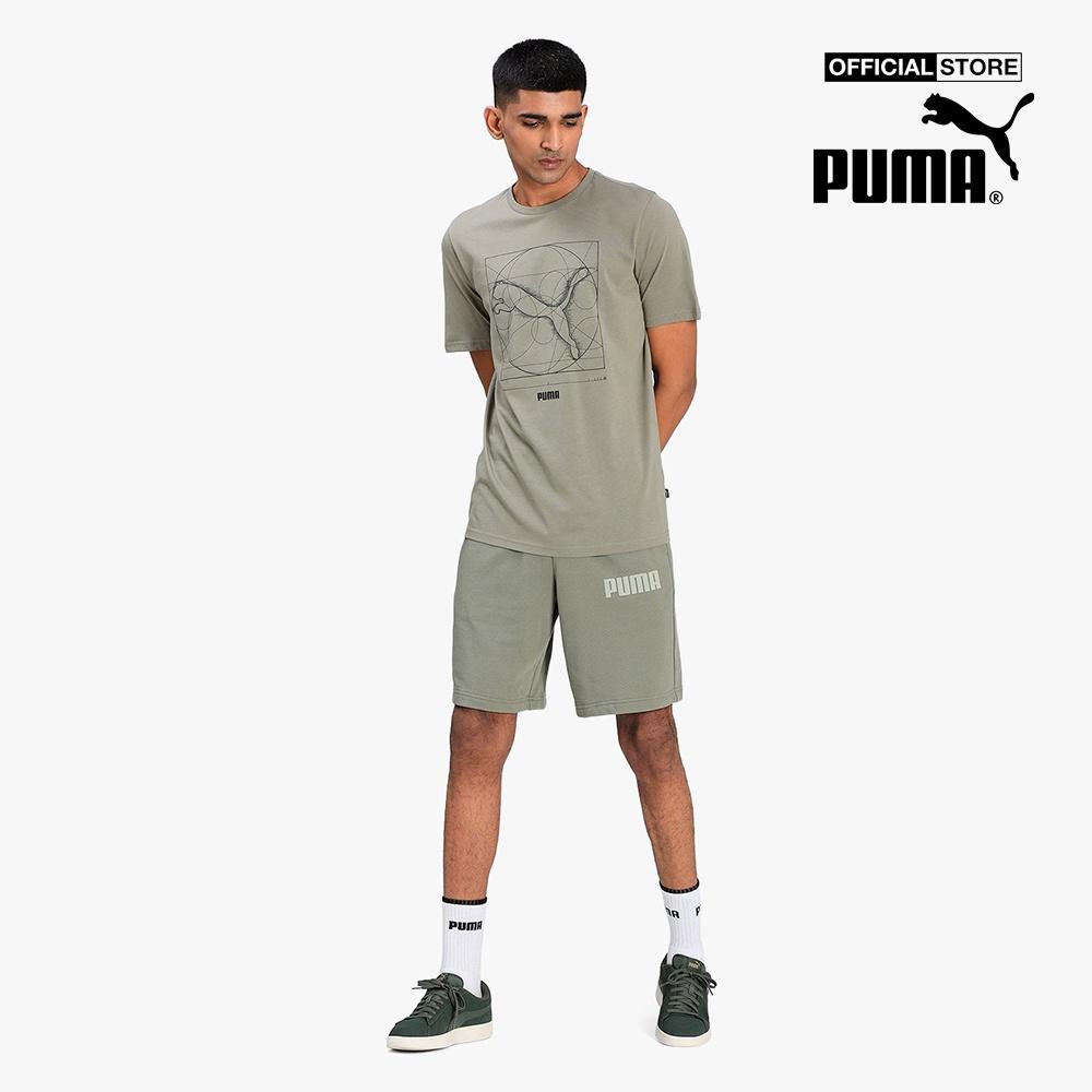 PUMA - Áo thun thể thao nam ngắn tay Renaissance Cat 587775-73