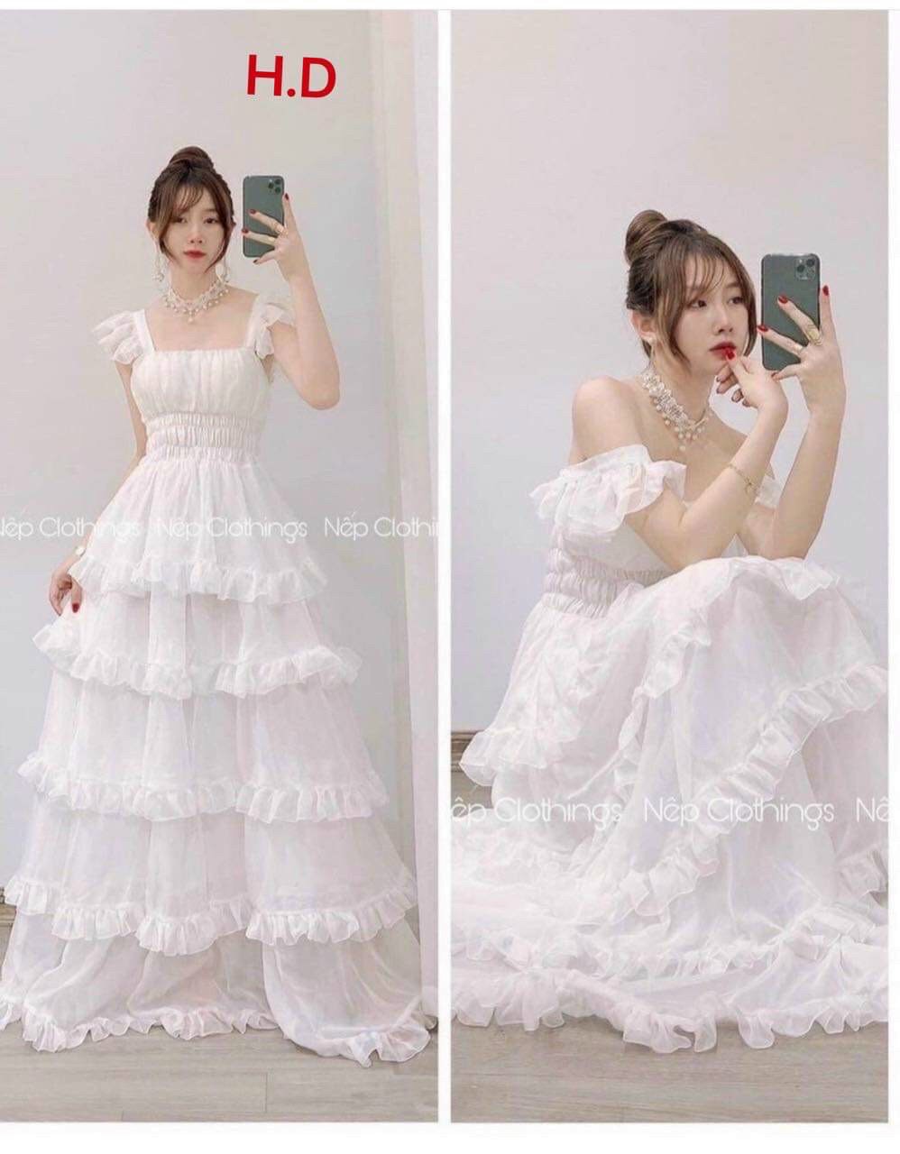 Váy cánh tiên tầng siêu xinh tiểu thư