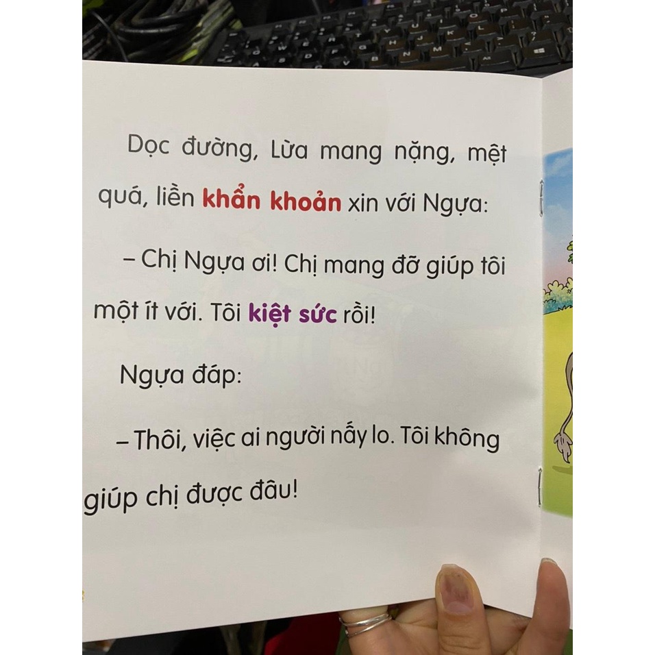 Combo 6 cuốn Truyện chữ to cho bé : Tập đánh vần tập đọc