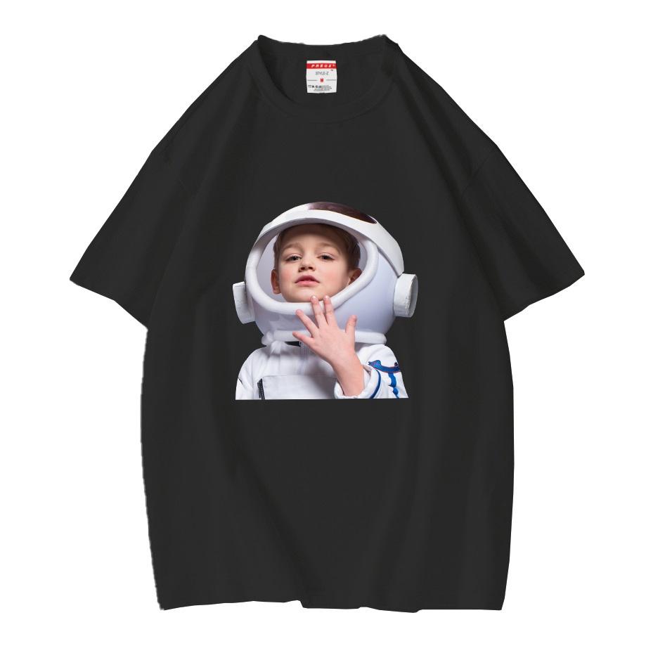 Áo Thun Nam Nữ ADLV BABY FACE SHORT SLEEVE T-SHIRT ASTRONAUT Vải Mát Hình In Đủ 2 Mặt Trước Và Sau Áo