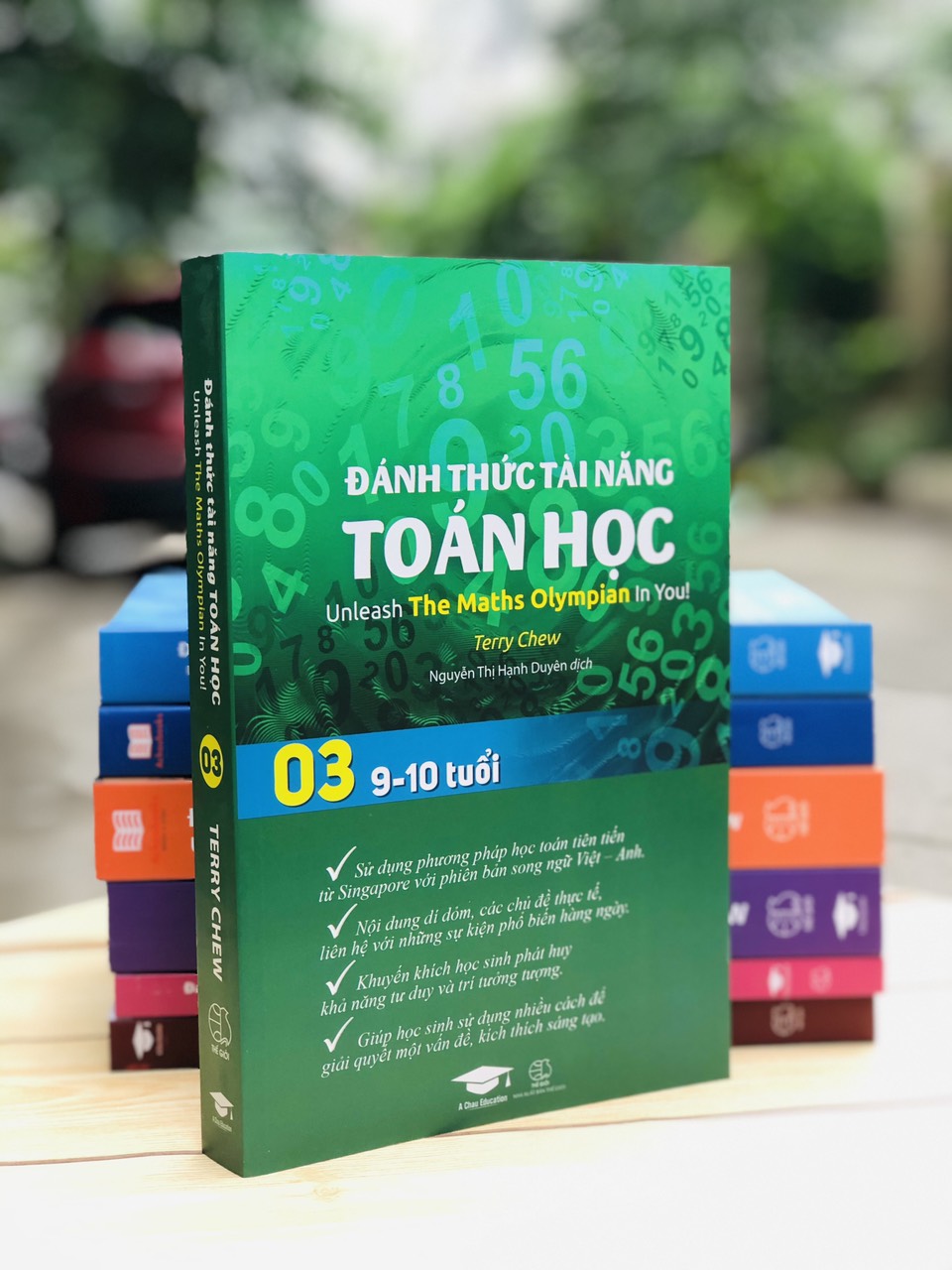 Sách - Đánh Thức Tài Năng Toán Học 2 và 3 - Sách Tham Khảo Kiến Thức Toán lớp 2 và Toán Lớp 3 ( Bộ 2 Cuốn, Sách Song Ngữ Anh Việt ) - Á Châu Books, Bìa Cứng, In Màu