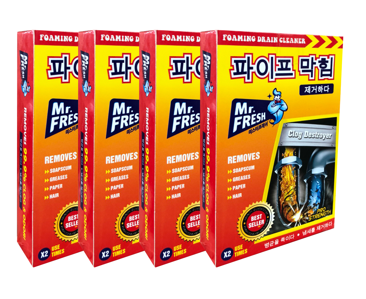 Combo 20 hộp 40 gói bột thông tắc làm sạch đường ống Hàn Quốc (100g/gói)