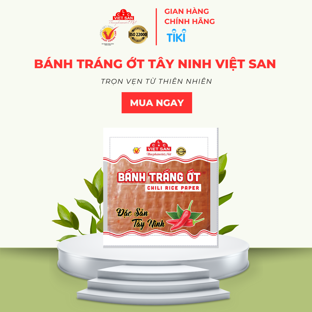 Bánh Tráng Ớt Tây Ninh Việt San 280g