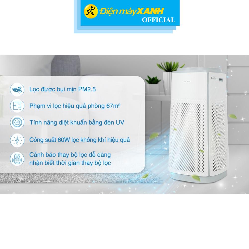 Máy lọc không khí Cuckoo CAC-K1910FW 60W - Hàng Chính Hãng