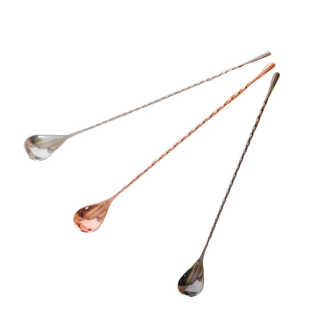 Long Handle Iced Tea Spoon Coffee Spoon Ice Cream Spoon Stainless Steel Cocktail Stirring Spoons