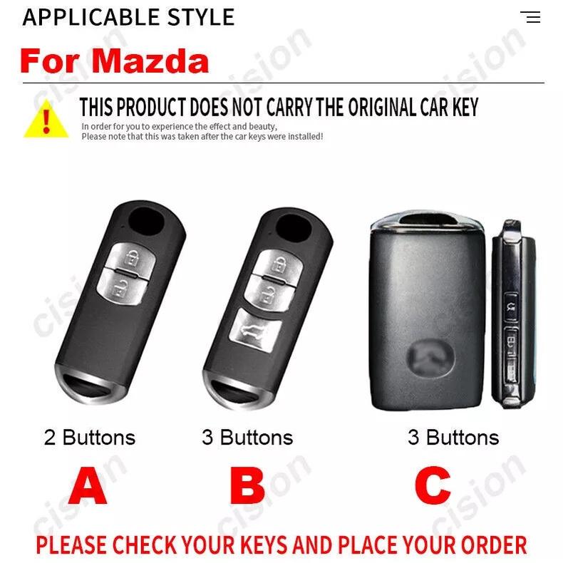 Ốp Chìa Khóa Xe Mazda 3, CX5, Mazda 6,...Cao Cấp Chất Liệu Hợp Kim Đẹp, Sang Trong - Bảo Vệ Chìa Khóa Xe Hơi