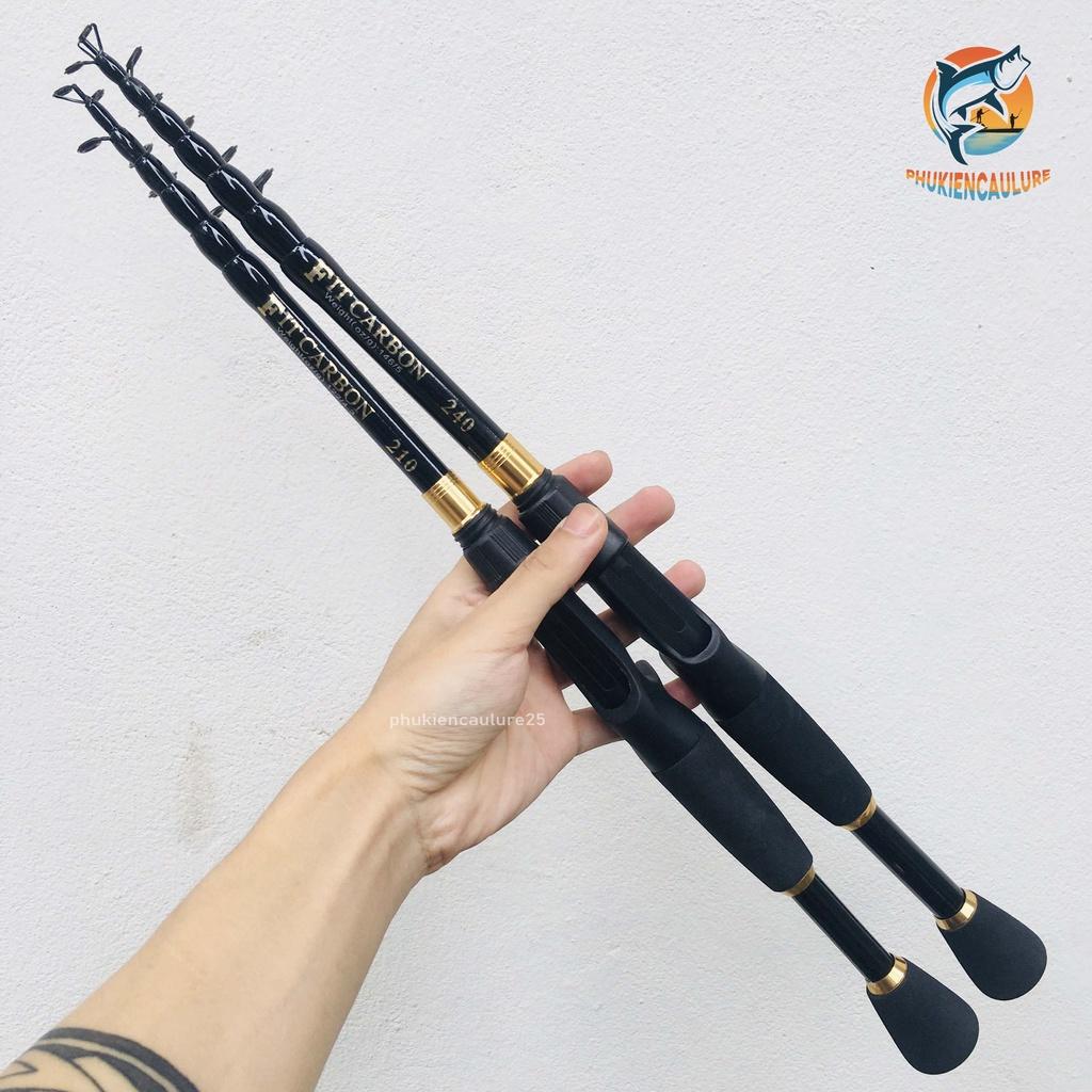 Cần câu lure giá rẻ Fit carbon rút gọn siêu khỏe