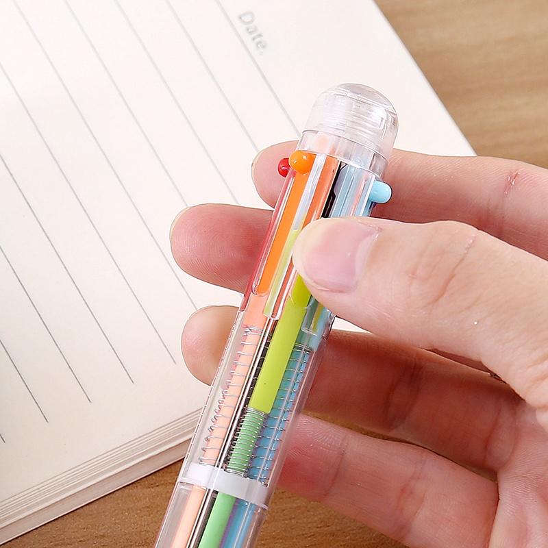 Bút bi 6 màu sắc xinh xắn