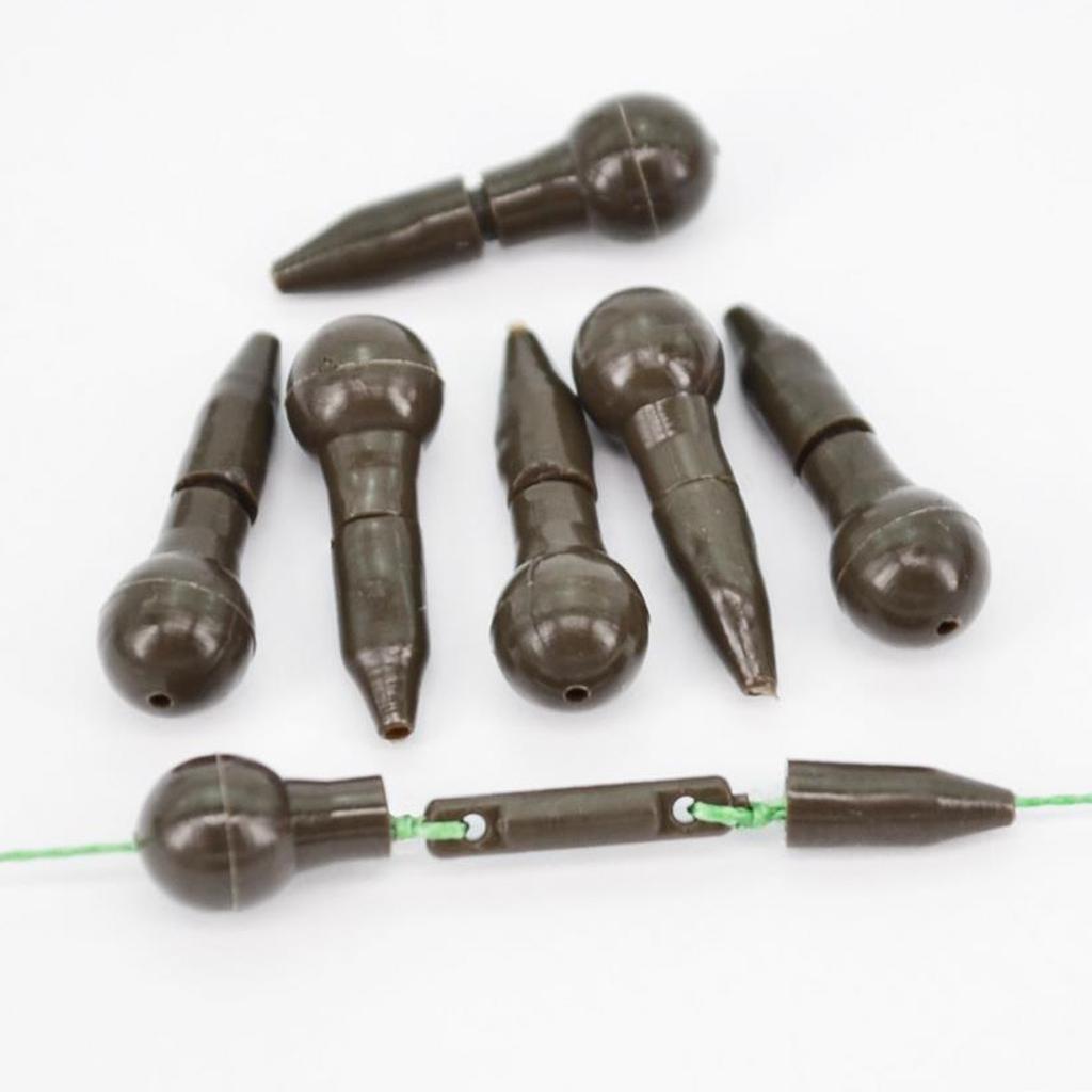 20 Carp Fishing Accessories Quick Change Beads Hair Rigs Connector Hook Link