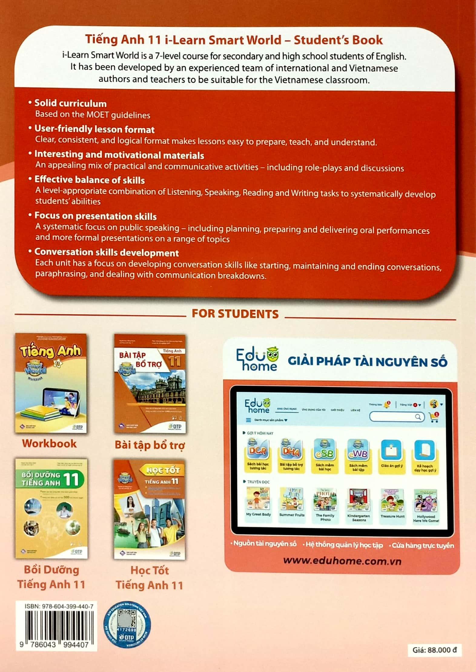 Tiếng Anh 11 I-Learn Smart World - Student's Book
