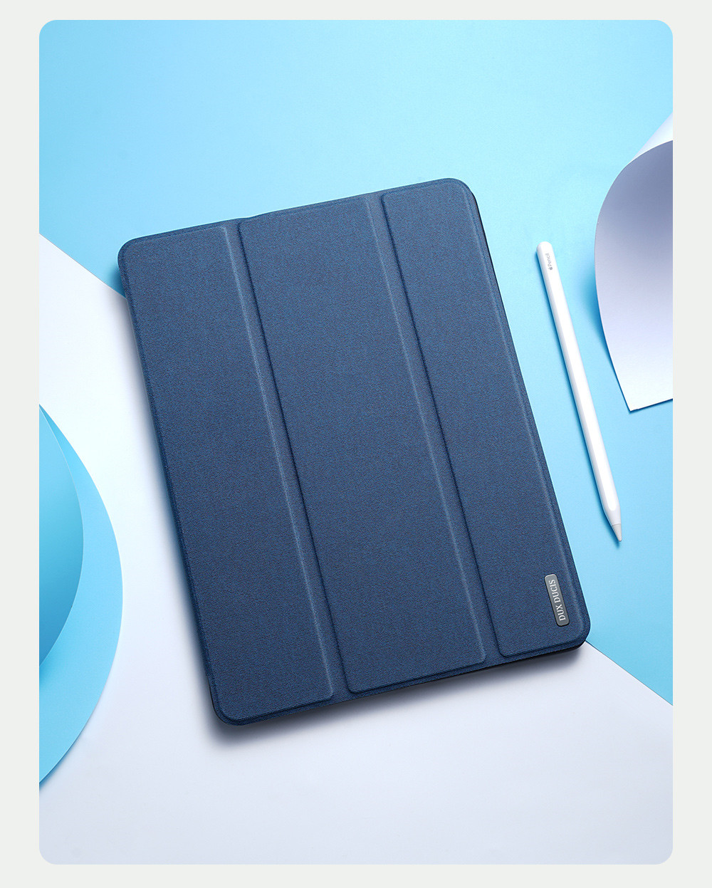Bao Da Dành Cho iPad 7/8/9 10.2 Dux Ducis Domo Series Có Khe Cắm Bút, Tự Động Tắt Mở - Hàng Chính Hãng