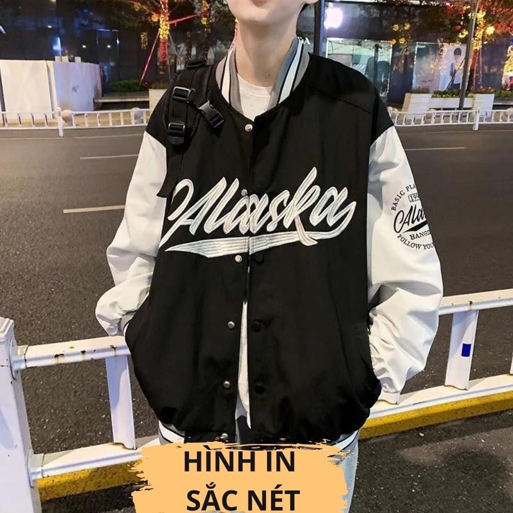 Áo khoác bomber nam nữ form rộng 2 lớp dù nam nữ ulzzang hottrend street style ALASKA  Hàn Quốc rẻ đẹp