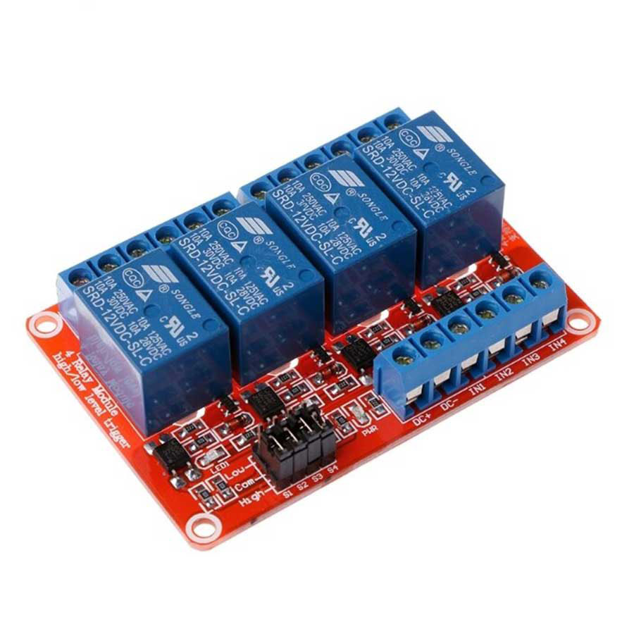 Module Relay 12VDC 4 Kênh H/L