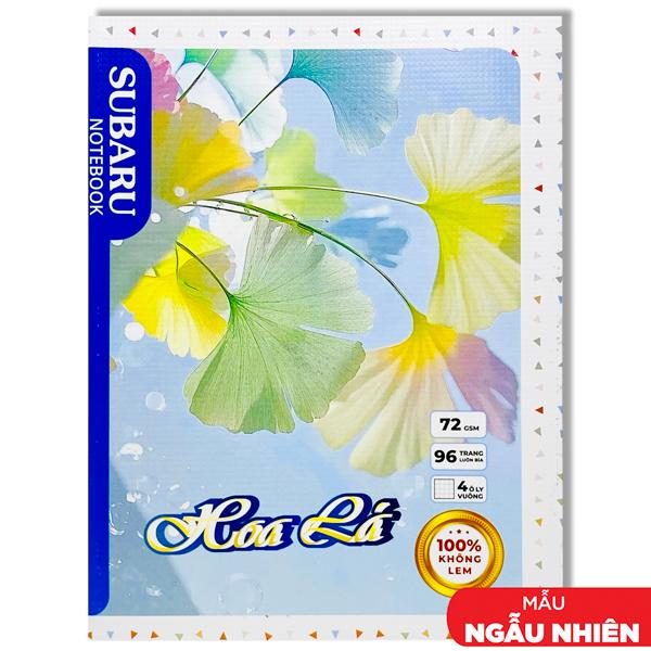Tập Subaru Hoa Lá - 4 Ô Ly Vuông - 96 Trang 72gsm - Vĩnh Thịnh A079-V1 (Mẫu Bìa Giao Ngẫu Nhiên)