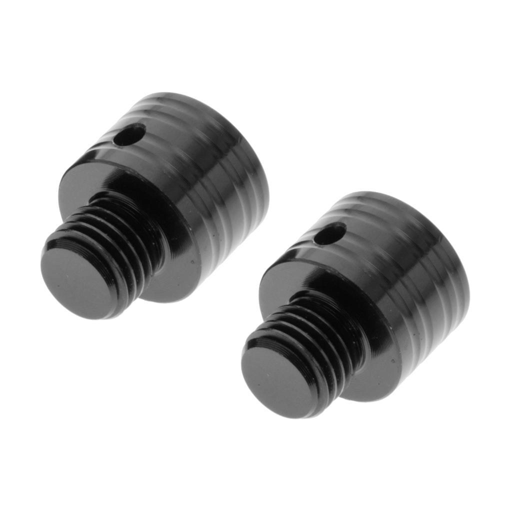 2x Motorcycle ATV Mirror Adapter for 125 150 155 2015-18 Black