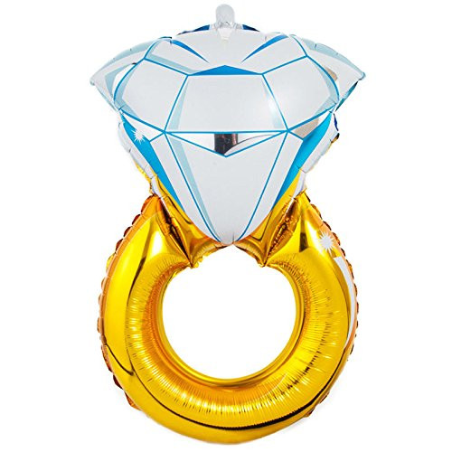 Bong bóng hình nhẫn Happy Anniversary- Ring shape balloon hpni49