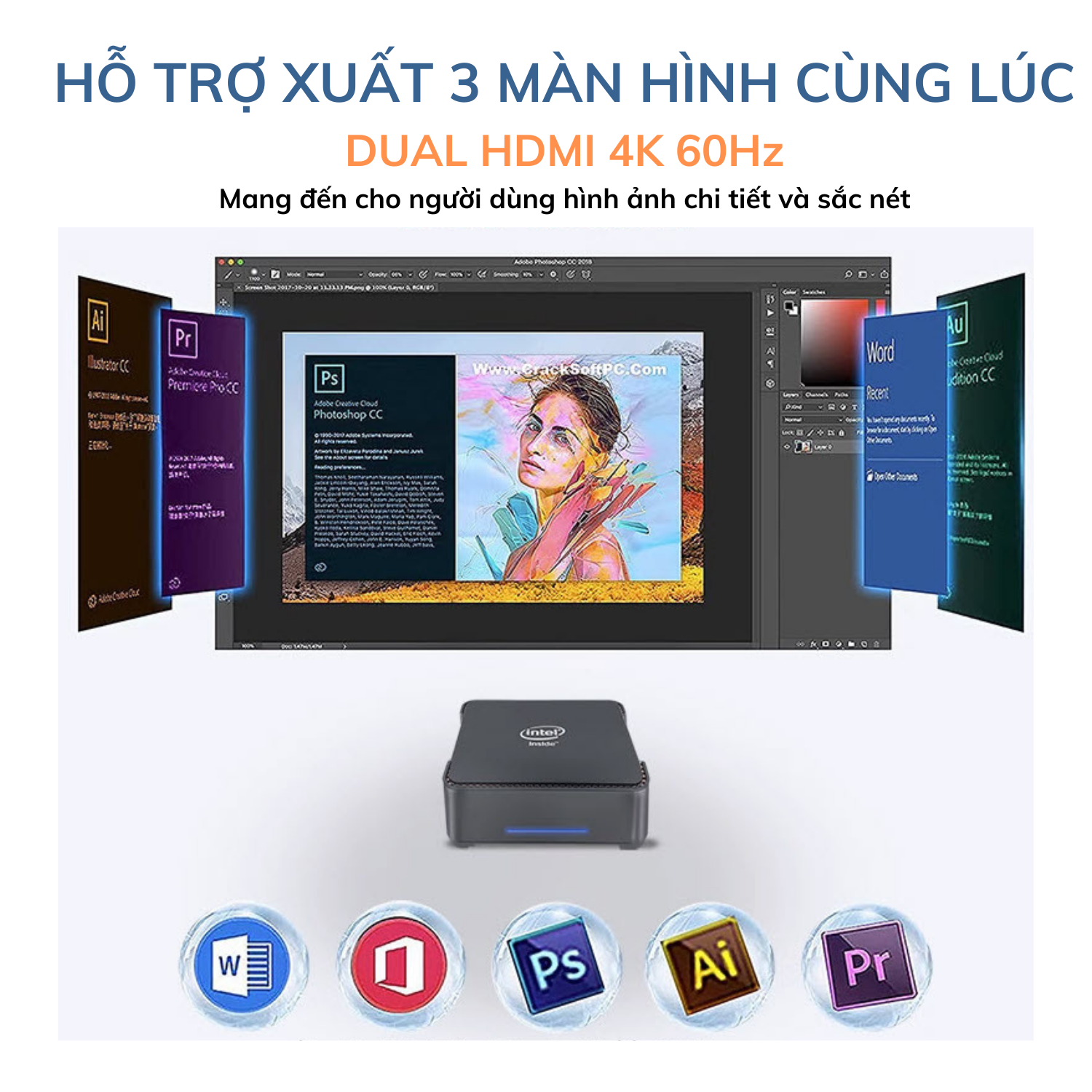 Máy tính để bàn – Máy chủ Server – Mini PC – Intel NUC N100 (Hàng chính hãng)