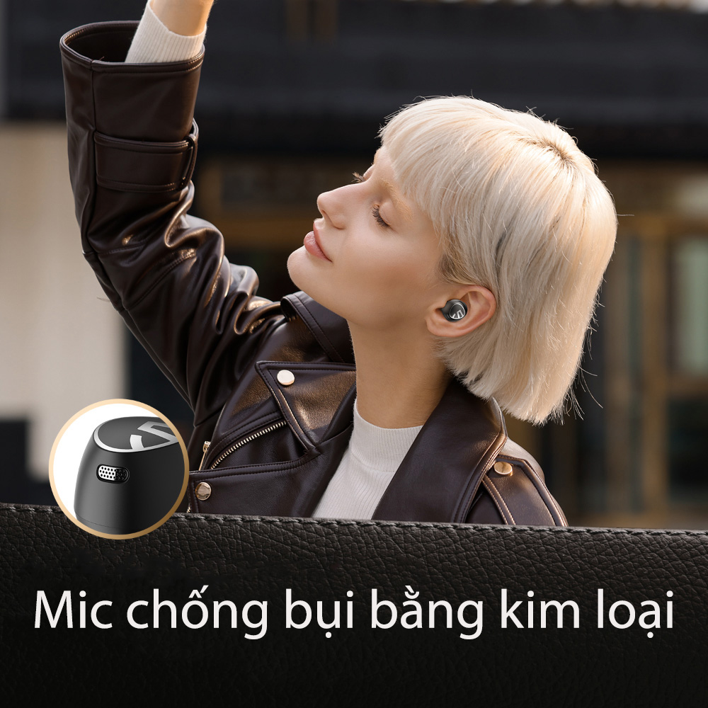 Tai nghe Bluetooth Soundpeats Free2 Classic chức năng loại bỏ các tạp âm ở bên ngoài - Hàng Chính Hãng