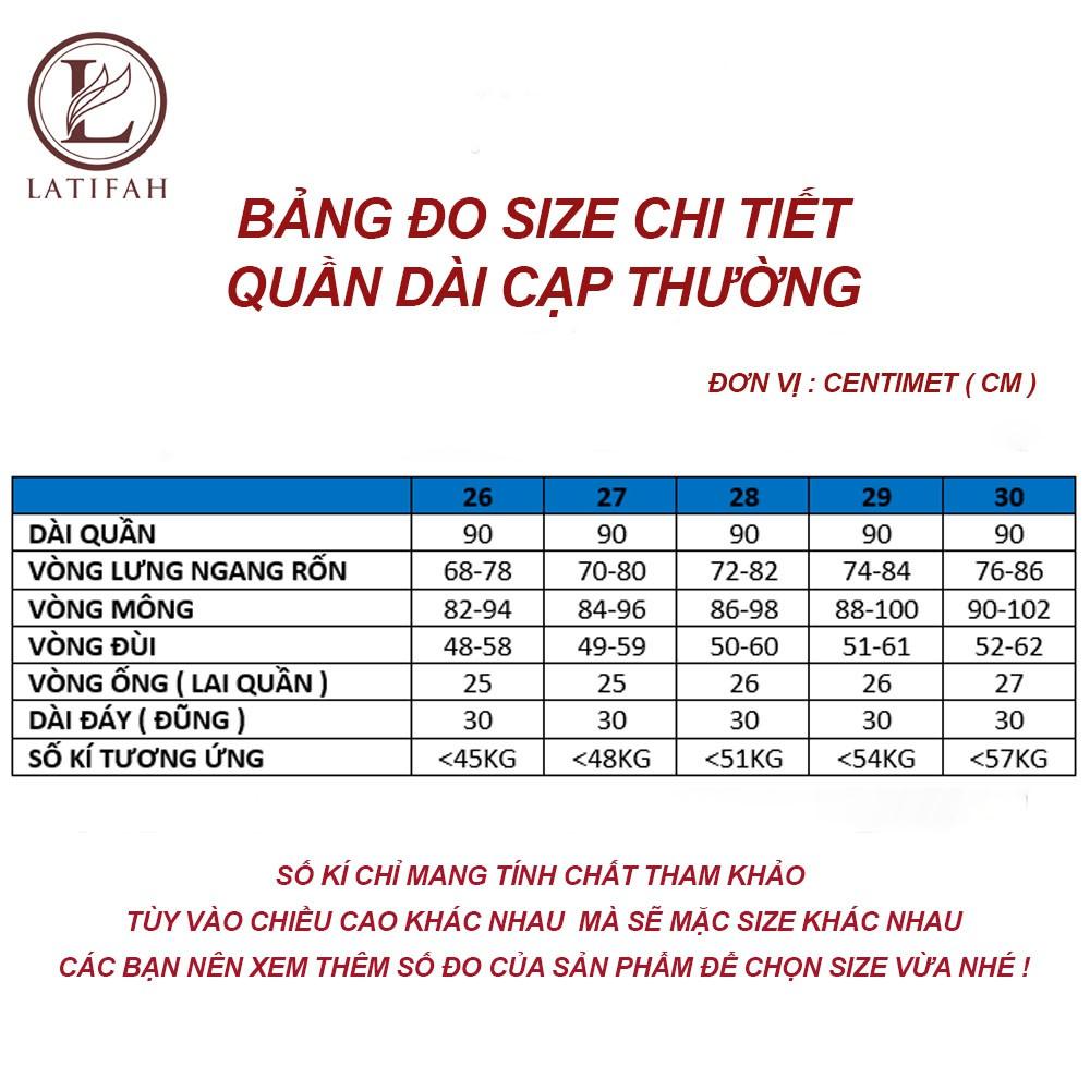 Quần jeans dài nữ co giãn Latifah cạp thường lưng bản to mài xước màu xanh nhạt QD030