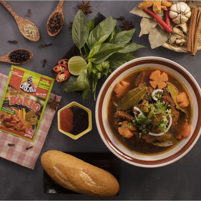 Combo 2 Túi Bột Bò Kho Ông Chà Và 28g (Beef Stew Seasoning Powder)