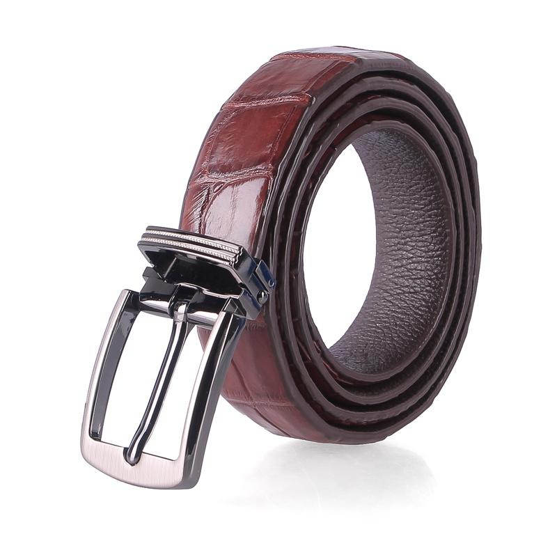 Dây thắt lưng nữ da cá sấu nguyên con bụng 2,5P màu đen, nâu đỏ, vàng, nâu đất HT5214-15-16-17