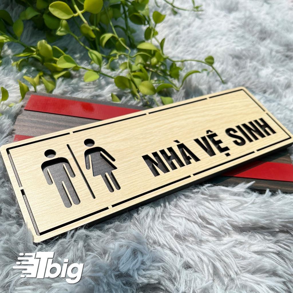 Bảng Toilet - WC - Resroom - Nhà vệ sinh - bằng Gỗ Vintage Decor TL037