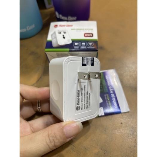 Ổ cắm Wifi Rạng Đông Điều khiển và hẹn giờ từ xa qua điện thoại OC.01.WF 16A