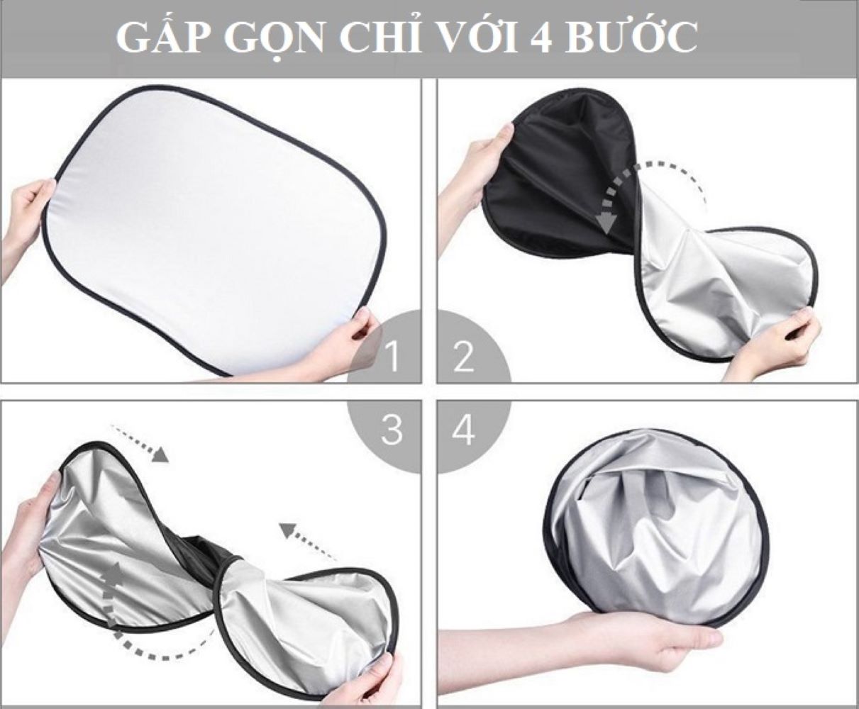 Bộ 6 tấm bạc che nắng phản quang ô tô, Bạt che nắng ô tô gấp gọn tiện lợi, ngăn tia UV nhập thái lan familydecor