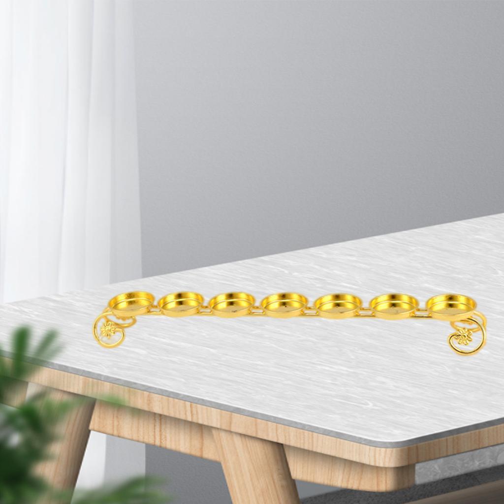 Classic Butter Lamp Holder 7 Tealight Candle Ghee Lamp Holders Decoration