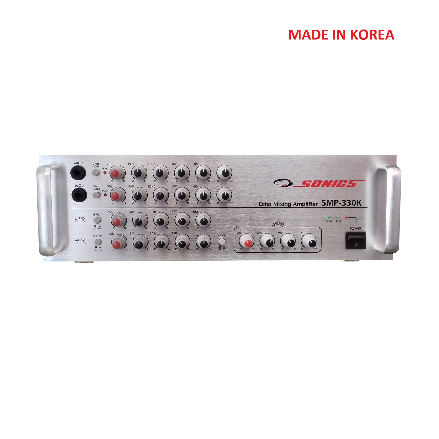 Amply Karaoke SONICS SMP-330K. Hàng nhập khẩu. Made in Korea