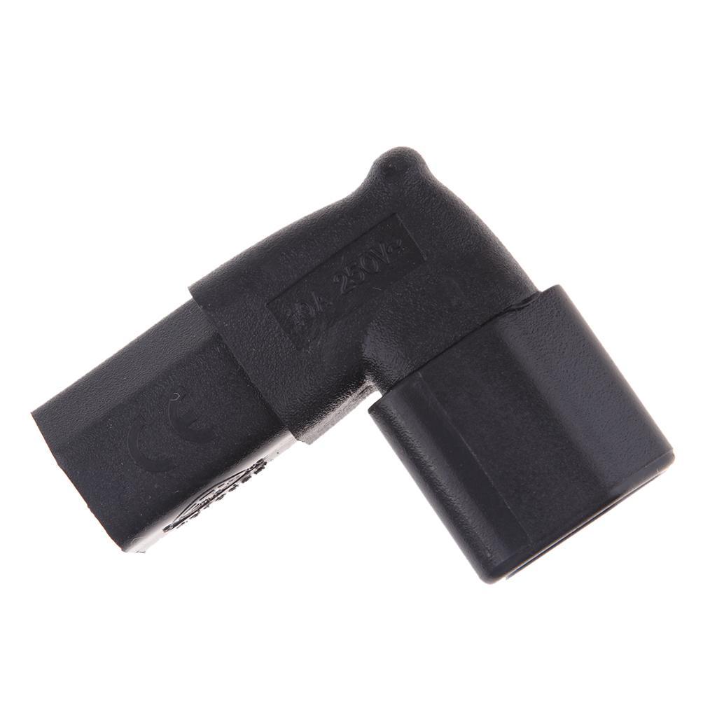 C14 to C13 Connector IEC 320 Male to Female Power Adapter Converters Angled