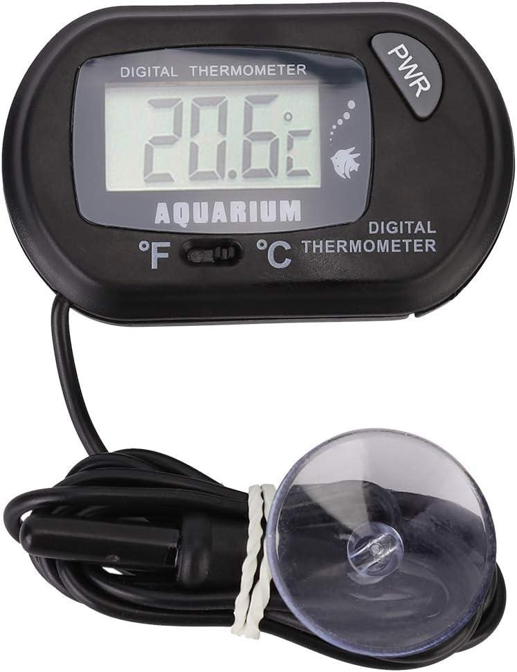 Nhiệt kế kỹ thuật số LCD Nhiệt kế nước hồ cá Đồng hồ đo nhiệt độ bể nuôi bò sát cho tủ lạnh bể cá bể nuôi bò sát, -50 ∽ 70 ℃