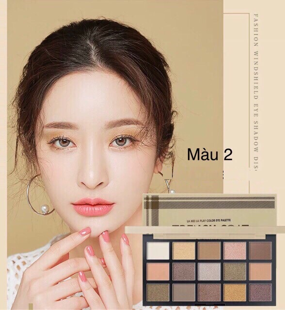 Bảng phấn mắt 15 ô Lameila Pro Palette màu số 2