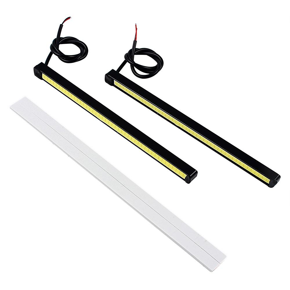 2Pcs Car LED Strip Light Waterproof Daytime Running Light 6000K DC12V DRL COB LED Strip Light Bar LED For Automotive 15.5cm Interior Light External atmosphere Lamp Daytime Running Light