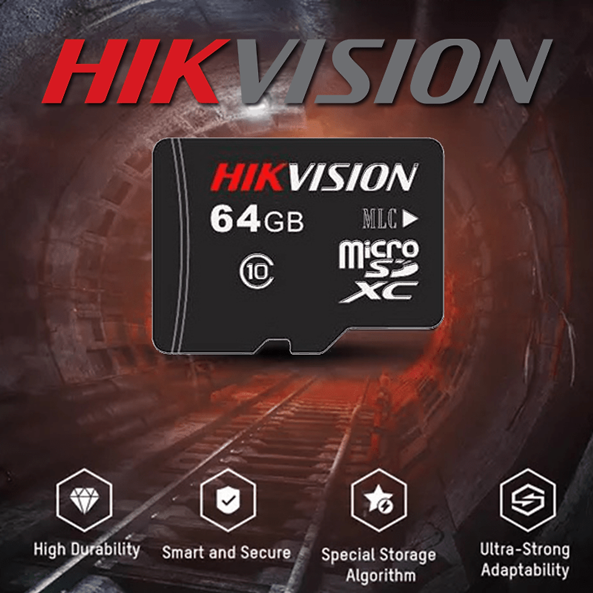 Thẻ Nhớ Camera Hikvision 64Gb Class 10 ( Chuyên dùng cho Camera IP ) - Hàng Chính hãng