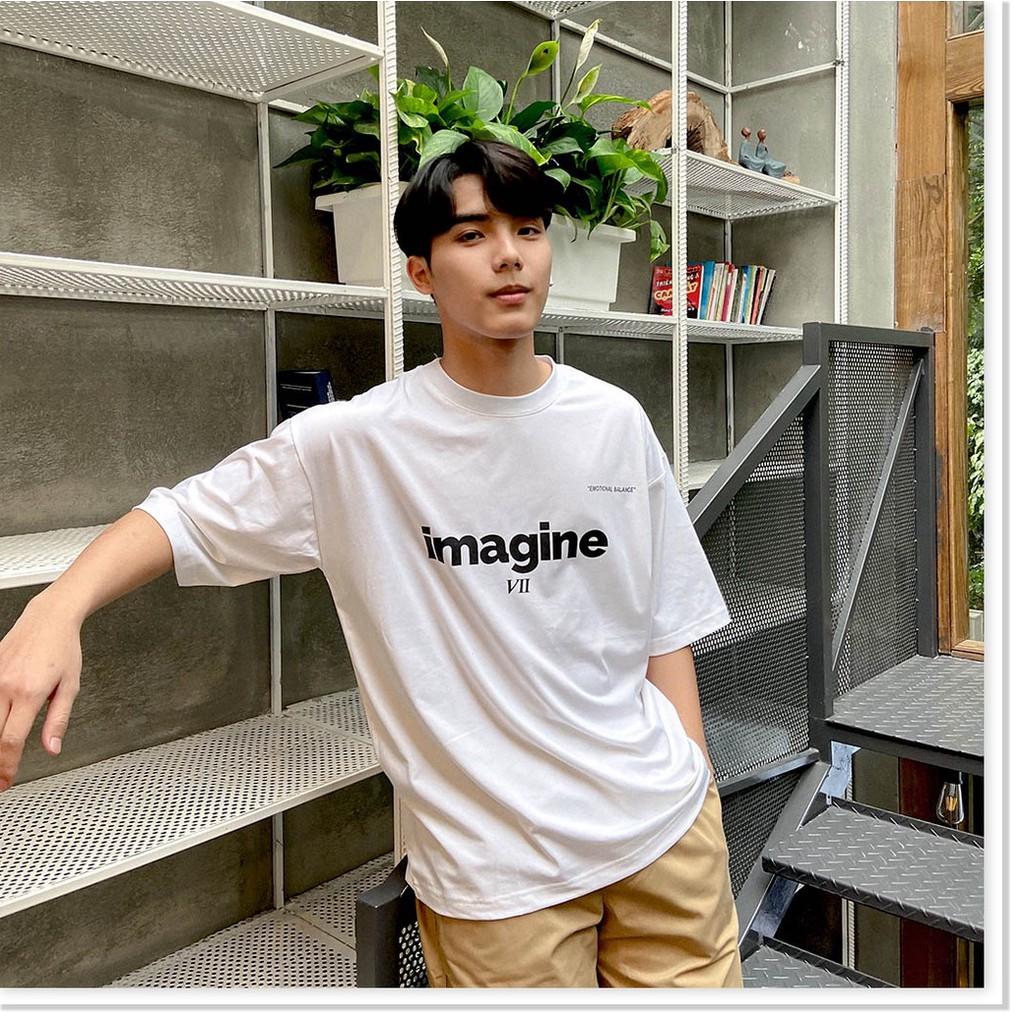 Áo Thun Nam Nữ Imagine VII Unisex - Kiểu áo phông form rộng tay lỡ Ulzzang AQA1807 32 aomifashion