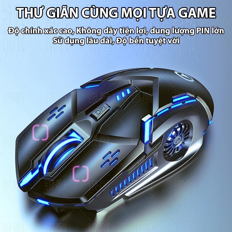 Chuột không dây Coputa chuột máy tính gaming laptop chuyên game Full LED A9