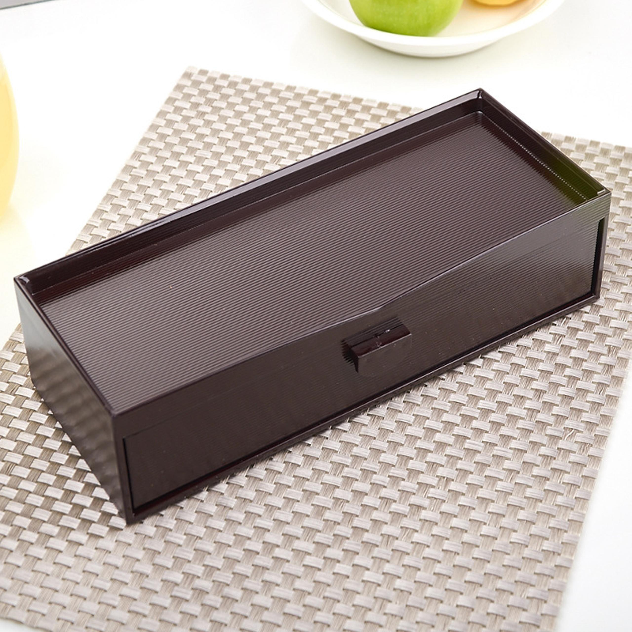 Hộp Đựng Muỗng Đũa Nhựa ABS Có Ngăn Kéo 2 Trong 1