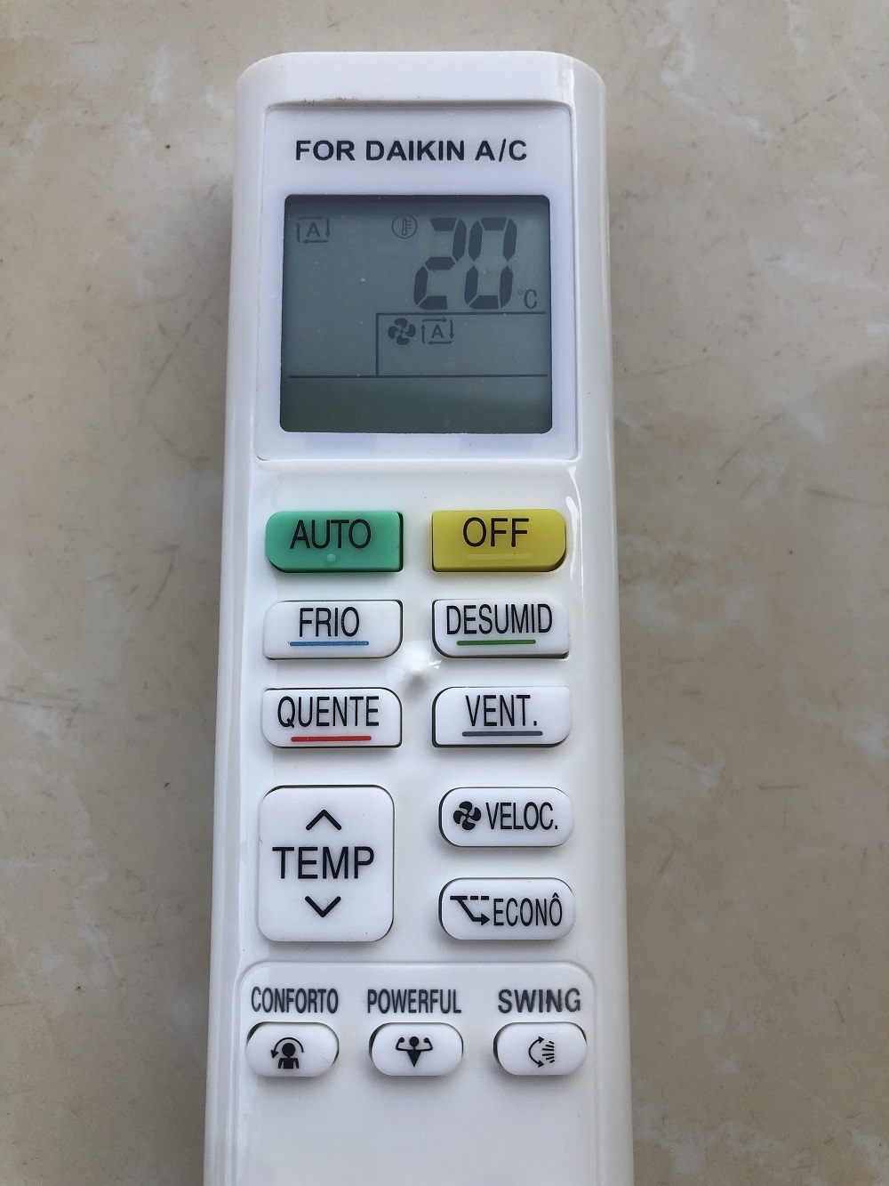 Remote Điều khiển từ xa điều hòa Daikin-Dùng cho các dòng ATKA ATKQ ATKC ATF FTHF FTC FTV FTKQ Tặng kèm Pin