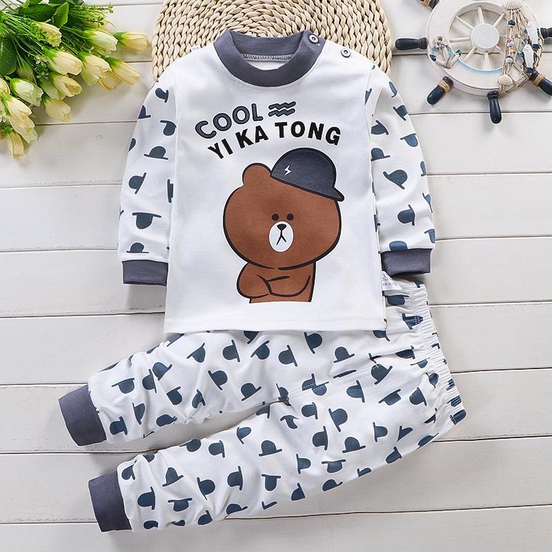 BT30 Size90-130 (9-27kg) Bộ thun tay dài cotton thu đông bé Thời trang trẻ Em