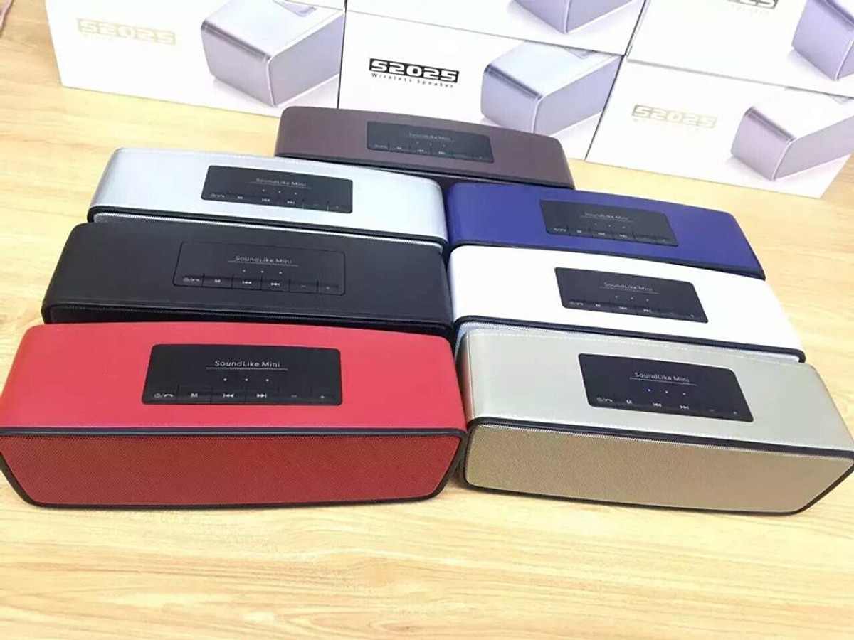 Loa vi tính nghe nhạc hay nhất hiện nay, Loa Bluetooth siêu trầm công suất lớn S2025, hỗ trợ FM thẻ nhớ USB jack 3.5 - Hàng Nhập khẩu