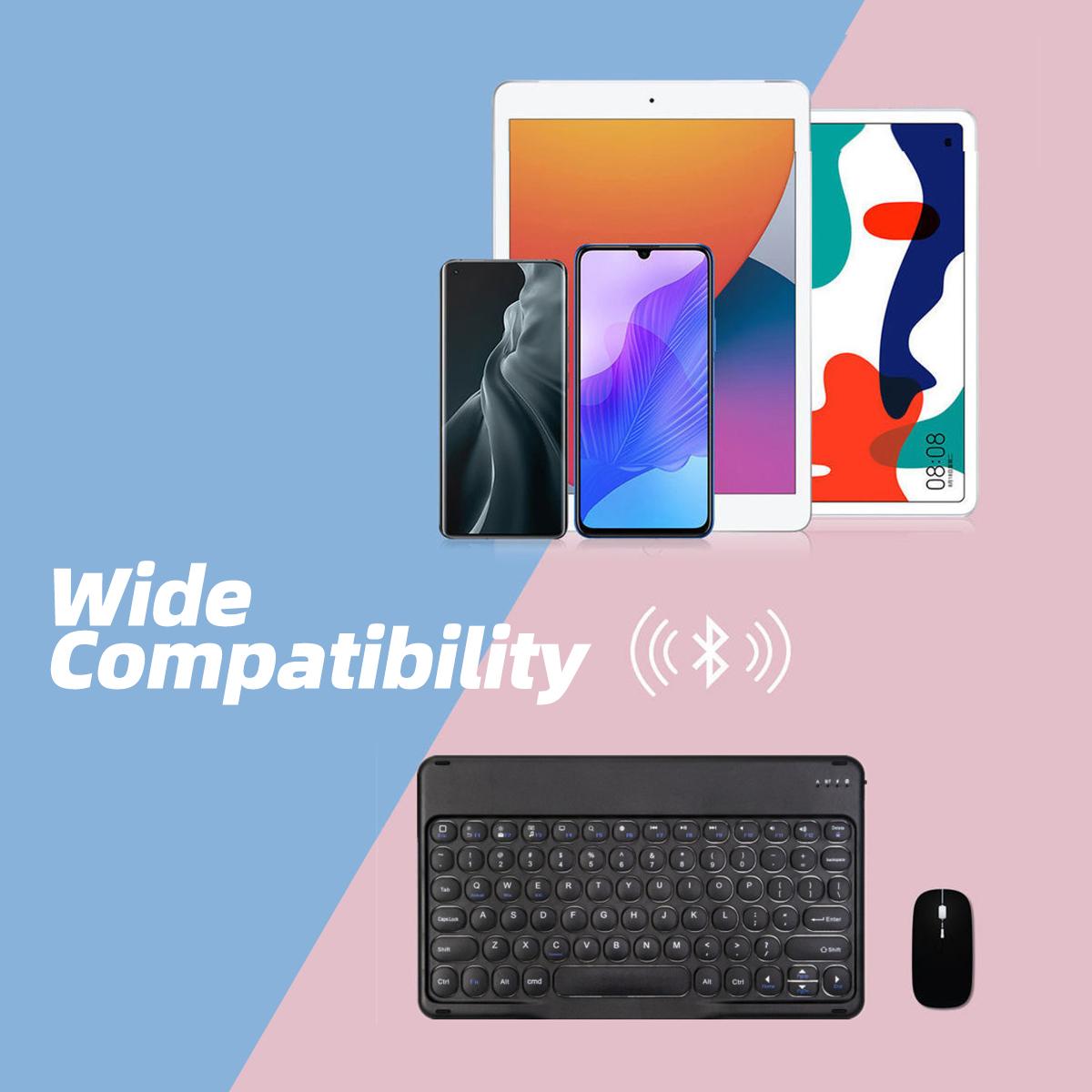 Dành Cho iPad Bàn Phím Và Chuột Máy Tính Bảng Bluetooth Không Dây Bàn Phím Và Chuột Cho Android Windows IOS Điện Thoại Máy Tính Bảng Laptop