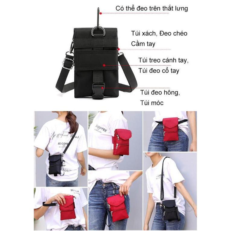 Khuyến mãi - Túi đeo chéo túi xách túi đeo hông đeo tay mini OUTDOOR cho Phái đẹp chống nước