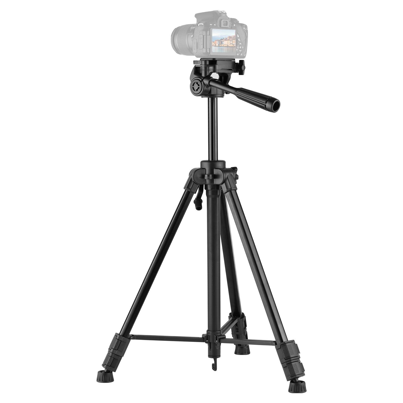 Chân đế Hợp kim nhôm 150cm, Giá ba chân có thể điều chỉn,đầu Kẹp điện thoại/ máy ảnh đa năng