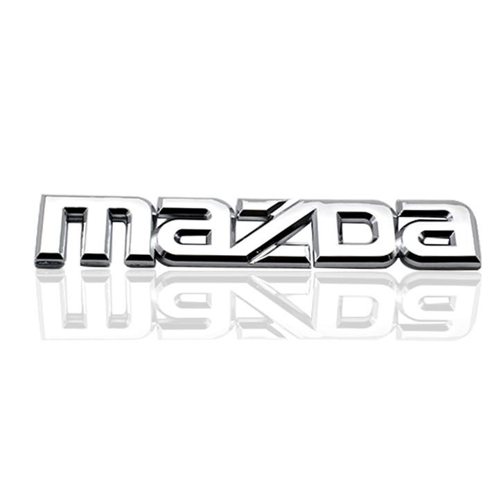 Tem Logo Chữ Nổi MAZDA Dán Trang Trí Xe