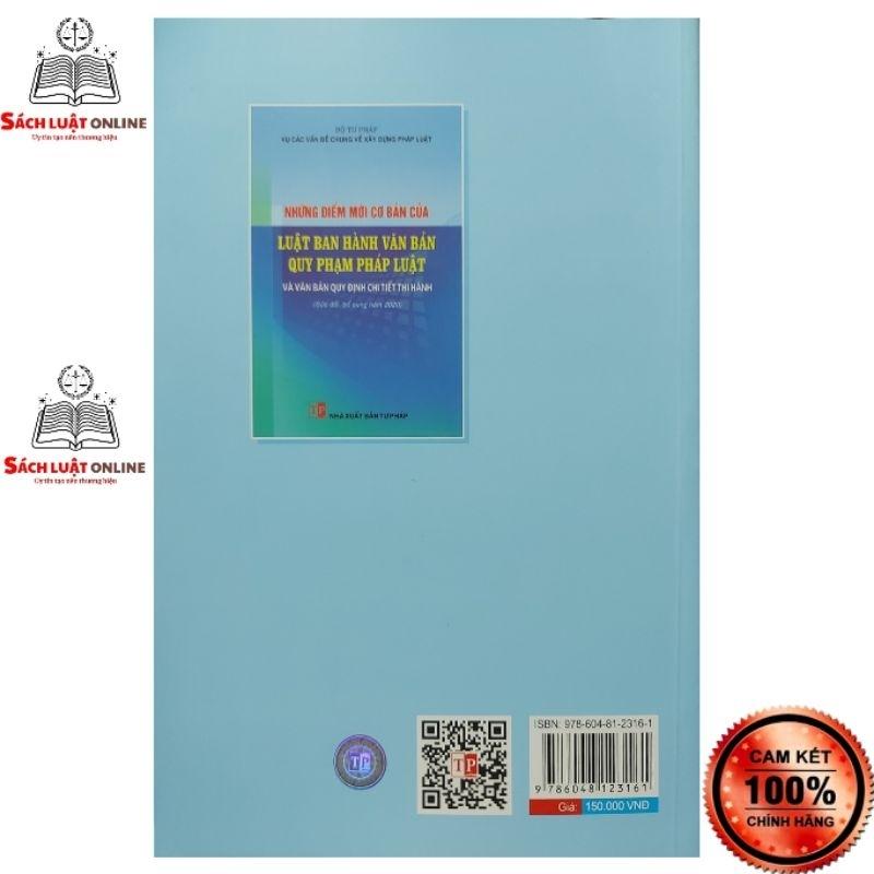 Sách - Những điểm mới cơ bản của luật ban hành văn bản quy phạm pháp luật
