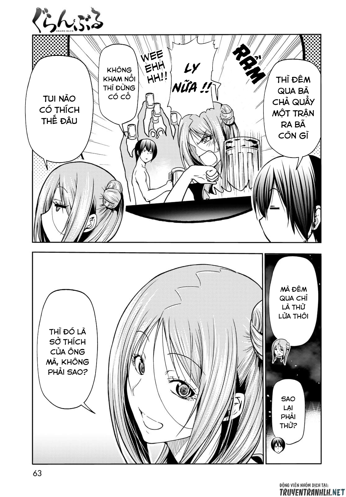 cô gái thích lặn - grand blue chapter 71 9