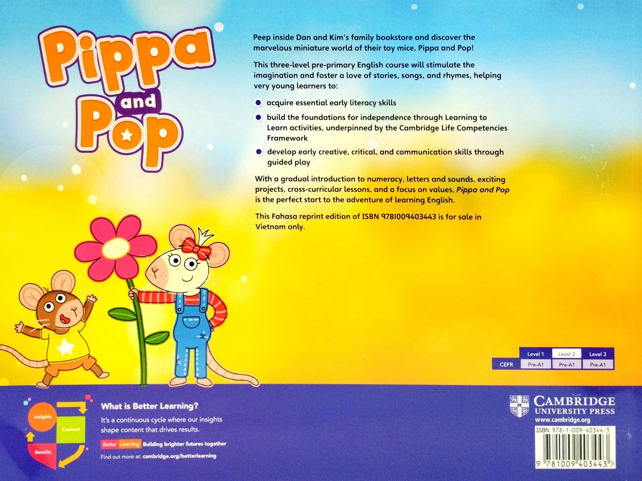 [Nhập 1212B15K giảm 15K đơn 199K] Pippa And Pop Level 2 Student's Book With Digital Pack American English