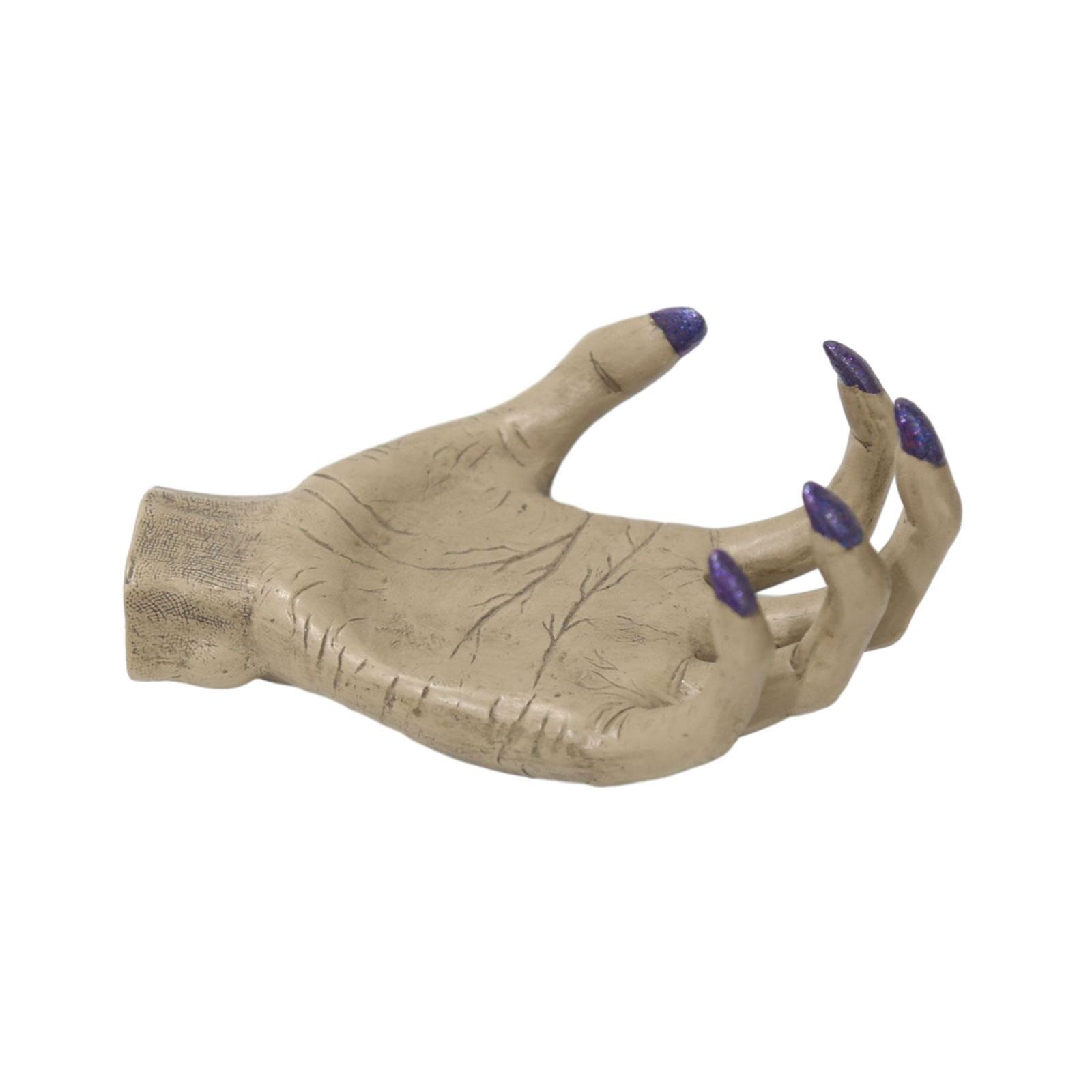 Halloween Tealight Candle Holder Halloween Decoration Hand Shape Creative Pillar Candle Stand for Haunted House Room Decor